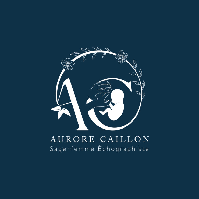 Aurore caillon fond bleu